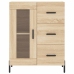 Aparador alto madera contrachapada color roble 69,5x34x180 cm