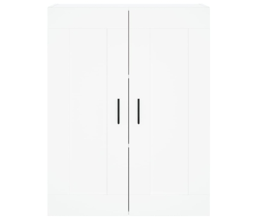 Aparador alto madera contrachapada blanco 69,5x34x180 cm