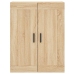 Aparador alto madera contrachapada color roble 69,5x34x180 cm