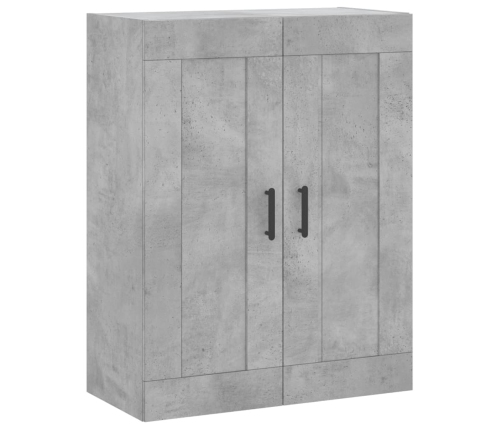 Aparador alto madera contrachapada gris hormigón 69,5x34x180 cm