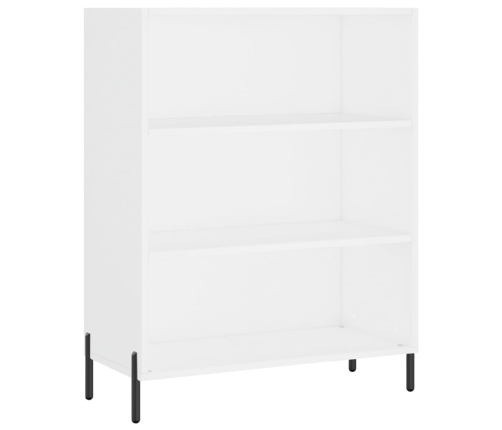 Aparador alto madera contrachapada blanco 69,5x34x180 cm