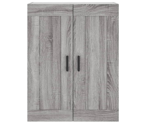 Aparador alto madera contrachapada gris sonoma 69,5x34x180 cm