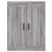 Aparador alto madera contrachapada gris sonoma 69,5x34x180 cm