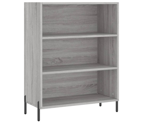 Aparador alto madera contrachapada gris sonoma 69,5x34x180 cm