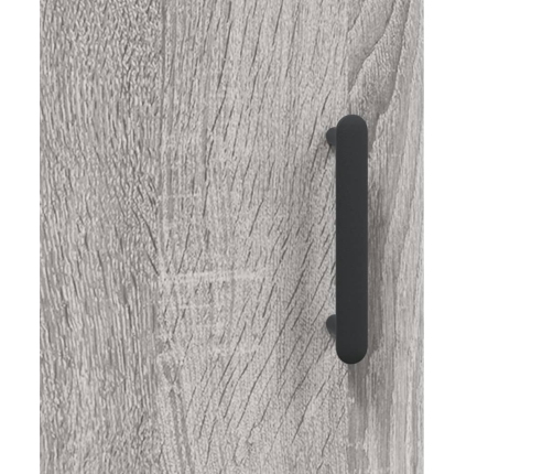 Aparador alto madera contrachapada gris sonoma 69,5x34x180 cm