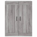 Aparador alto madera contrachapada gris sonoma 69,5x34x180 cm