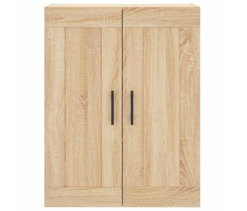 Aparador alto madera contrachapada color roble 69,5x34x180 cm