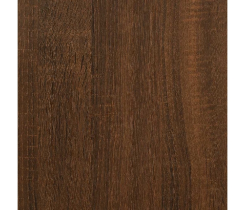 Aparador alto madera contrachapada roble marrón 34,5x34x180 cm