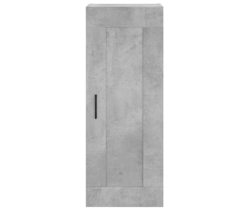 Aparador de madera contrachapada gris hormigón 34,5x34x180 cm