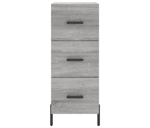 Aparador alto madera contrachapada gris Sonoma 34,5x34x180 cm