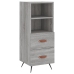 Aparador alto madera contrachapada gris Sonoma 34,5x34x180 cm