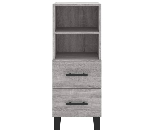 Aparador alto madera contrachapada gris Sonoma 34,5x34x180 cm