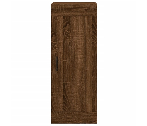 Aparador alto madera contrachapada roble marrón 34,5x34x180 cm