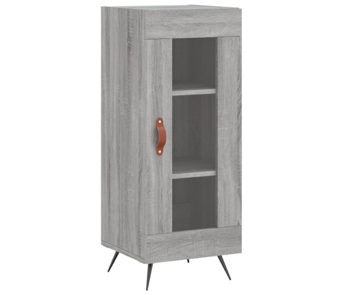 Aparador alto madera contrachapada gris Sonoma 34,5x34x180 cm