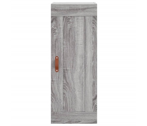 Aparador alto madera contrachapada gris Sonoma 34,5x34x180 cm