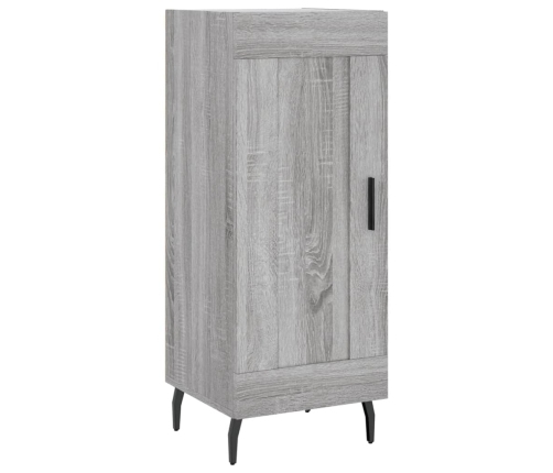 Aparador alto madera contrachapada gris Sonoma 34,5x34x180 cm