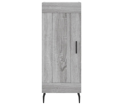 Aparador alto madera contrachapada gris Sonoma 34,5x34x180 cm