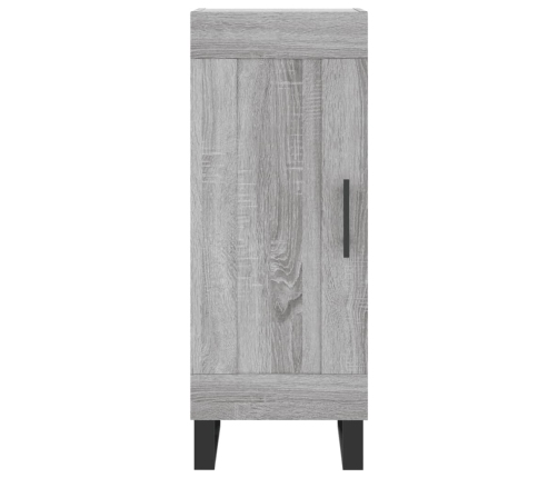 Aparador alto madera contrachapada gris Sonoma 34,5x34x180 cm