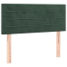 Cama box spring con colchón terciopelo verde oscuro 120x200 cm