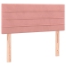 Cama box spring con colchón terciopelo rosa 120x200 cm