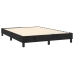 Cama box spring con colchón terciopelo negro 140x190 cm