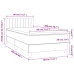 Cama box spring con colchón terciopelo negro 80x200 cm
