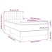 Cama box spring con colchón terciopelo verde oscuro 90x190 cm