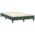 Cama box spring con colchón terciopelo verde oscuro 120x200 cm