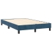 Cama box spring con colchón terciopelo azul oscuro 120x200 cm