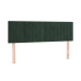 Cama box spring con colchón terciopelo verde oscuro 140x190 cm
