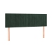 vidaXL Cama box spring con colchón terciopelo verde oscuro 140x200 cm