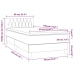 Cama box spring con colchón terciopelo gris claro 90x190 cm