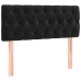 Cama box spring con colchón cuero sintético negro 90x190 cm
