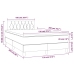 Cama box spring con colchón terciopelo verde oscuro 120x200 cm