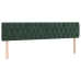 Cama box spring con colchón terciopelo verde oscuro 180x200 cm