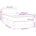Cama box spring con colchón terciopelo azul oscuro 90x190 cm