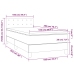 Cama box spring con colchón terciopelo gris claro 100x200 cm
