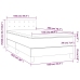 Cama box spring con colchón terciopelo azul oscuro 100x200 cm