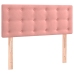 Cama box spring con colchón terciopelo rosa 120x200 cm