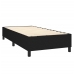 Cama box spring con colchón tela negro 100x200 cm