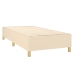 vidaXL Cama box spring con colchón tela color crema 80x200 cm