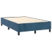 vidaXL Cama box spring con colchón terciopelo azul oscuro 120x200 cm