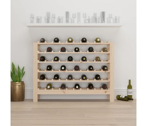 Botellero madera maciza de pino 109,5x30x82 cm