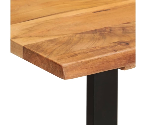 Mesa de comedor madera maciza de acacia 110x50x76 cm