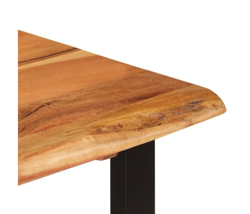 Mesa de comedor madera maciza de acacia 110x50x76 cm