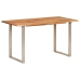 Mesa de comedor madera maciza de acacia 140x70x76 cm