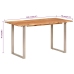 Mesa de comedor madera maciza de acacia 140x70x76 cm