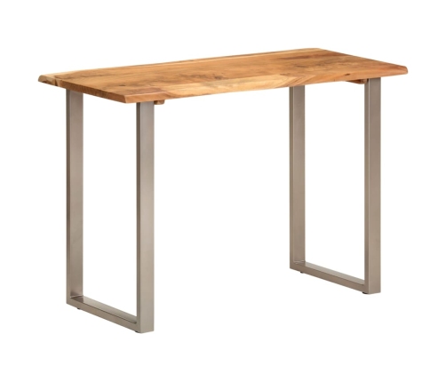 Mesa de comedor madera maciza de acacia 110x50x76 cm