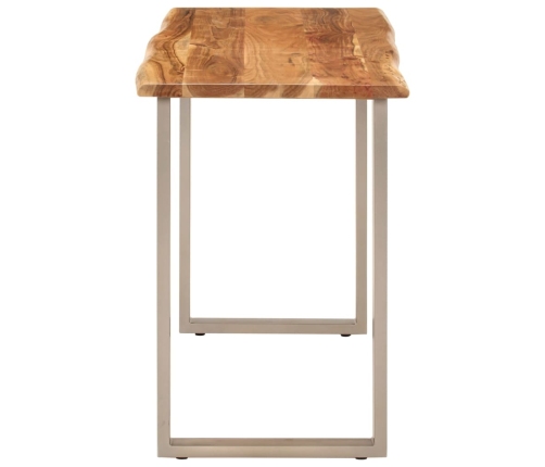 Mesa de comedor madera maciza de acacia 110x50x76 cm