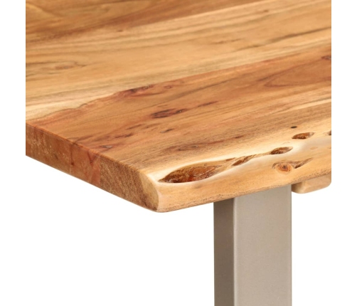 Mesa de comedor madera maciza de acacia 110x50x76 cm